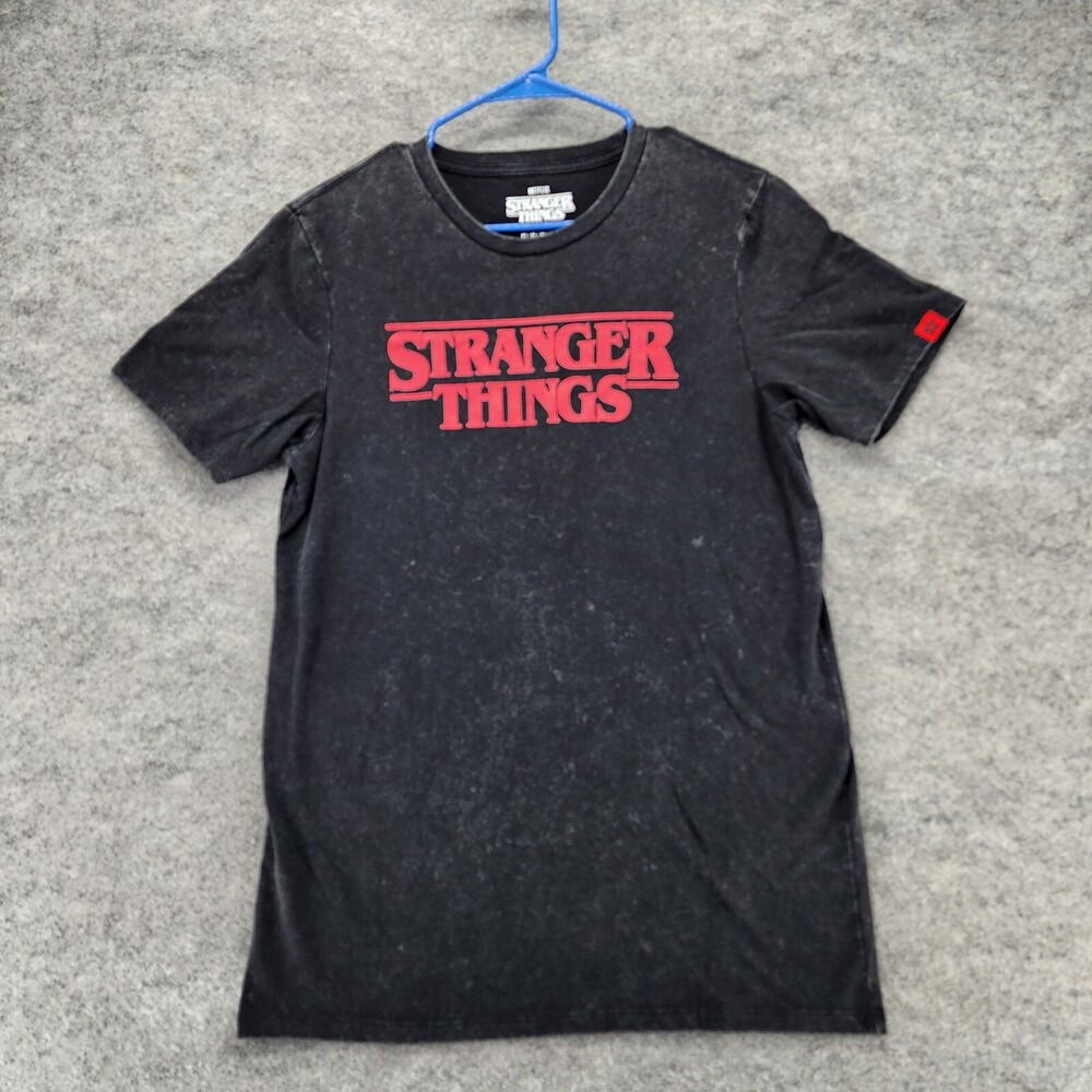 Netflix Stranger Things Shirt Womens Medium Short Sleeve Black